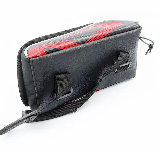 Велосумка на раму B-Soul для смартфона 6" чорно-червоний (G00004512) - фото 3