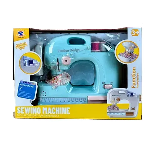 Швейная машинка, на батарейках, шьет, подсветка, нитки, ткань, инструкция (в ассортименте) XS25055