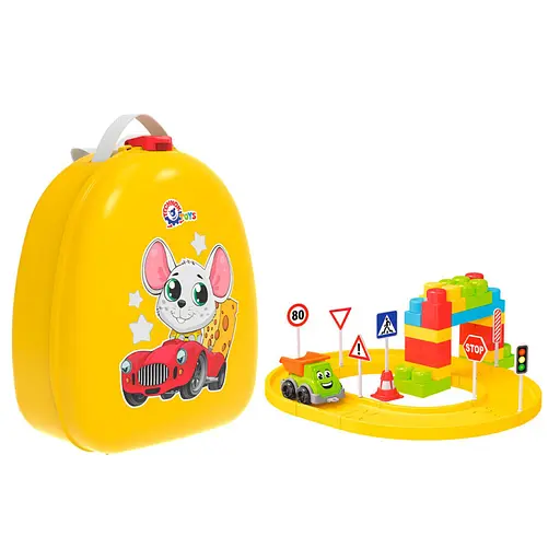 Дитячий конструктор в Рюкзаку ТехноК 8652TXK з дорожніми знаками