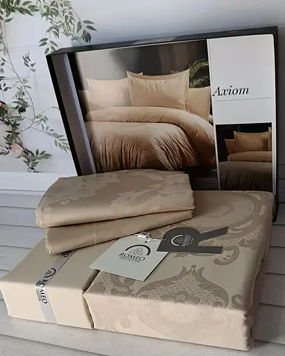 Постільна білизна Axiom Kahve Жаккард Romeo Home pbe0051848 - фото 1
