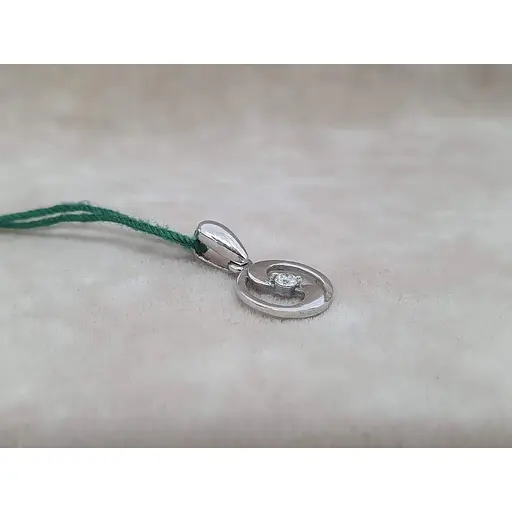 Золота підвіска ЮЗ "Багет" з діамантом. S31032/1 - фото 2