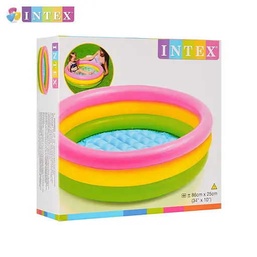 Басейн надувний дитячий Intex 58924 NP Веселка 86x25 см об'єм 51 л від 1 до 3 років - фото 3