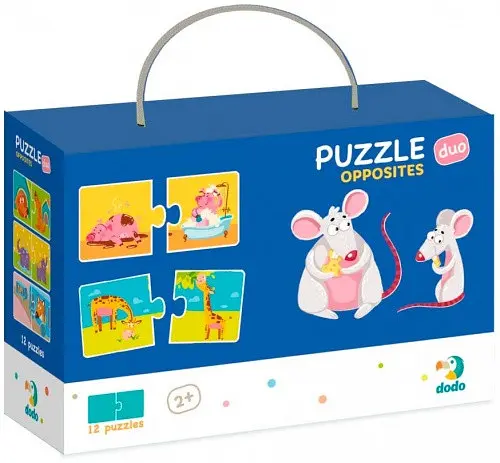 Обучающая игра-пазл "Противоположности" DoDo Toys 300151, 24 элемента - фото 1