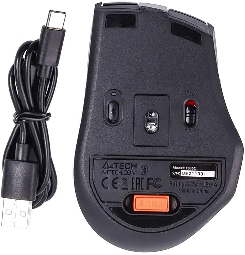 Бездротова миша A4Tech Fstyler FB35C Wireless Smoky Grey (FB35C (Smoky Grey)) - фото 4