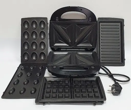 Електричний мультимейкер Rainberg RB-5408 4в1 з антипригарним покриттям - фото 3