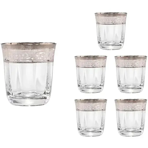 Набір склянок для віскі Lora Версаль 265 мл 6 шт. Brass NGC39SETWISKEY