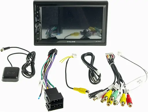 Автомобільна Bluetooth магнітолу Cyclone MP-7084A мультимедійний центр універсальний 2DIN - фото 2