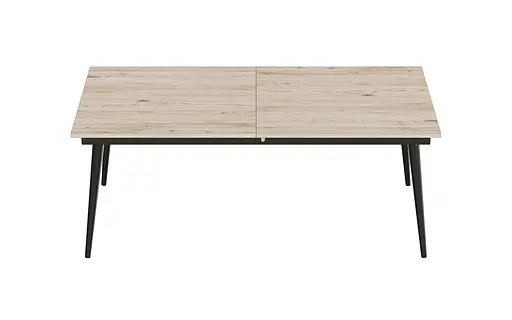 Стіл журнальний трансформер Dandi Small Ferrum-decor 45x120(160)x70 Чорний метал ДСП Дуб Сан-Марино 16 мм (FRD-106798) - фото 9