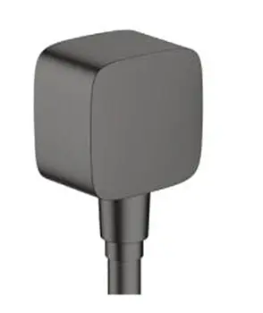 Шланговое подсоединение Hansgrohe FixFit E с обратным клапаном Brushed Black хром 26457340, Шлифованный черный хром - фото 1