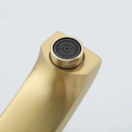 Смеситель для умывальника литой излив золото Frap F1076-3 Золотой - фото 4