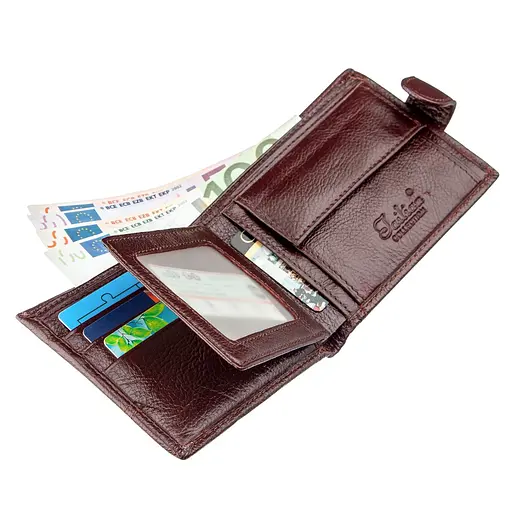 Мужской кожаный кошелек Tailian 11.5х9.5х1.5 см acs0015322 - фото 3