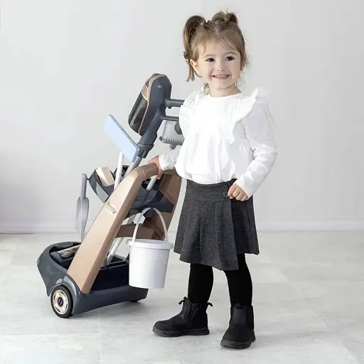 Игровой набор Smoby Тележка для уборки Ровента с ручным пылесосом и аксессуарами (7600330326) - фото 5