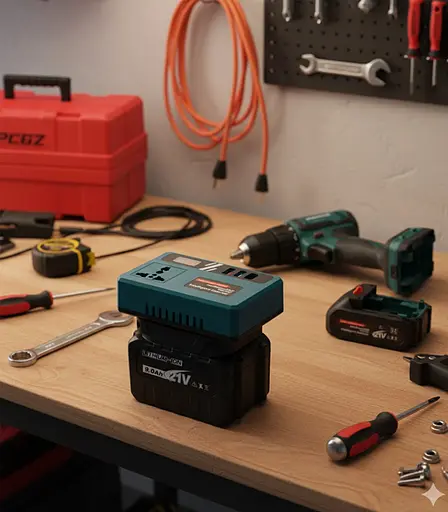 Аккумуляторный инвертор напряжения (18–21 В → 220 В) 150 Вт (USB USB-C) - фото 10