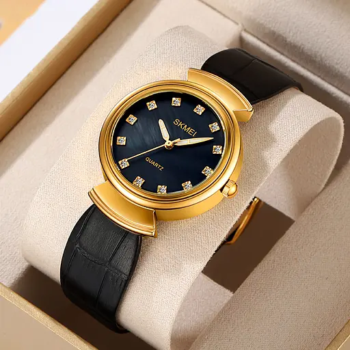 Наручний годинник жіночий 2165GDBKBK Gold-Black-Black Skmei acs0030213 - фото 4