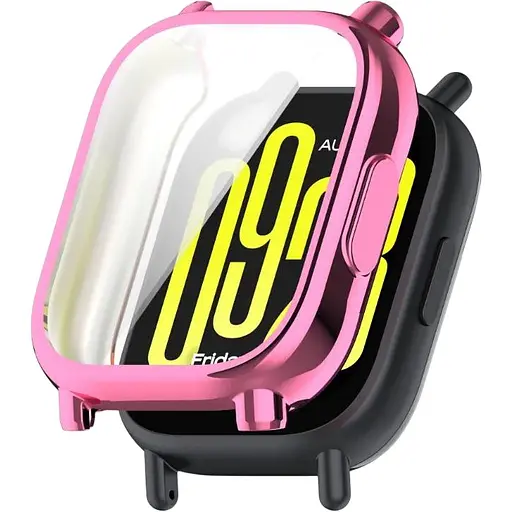 Чехол-накладка DK для Xiaomi Redmi Watch 5 Lite Silicone Face Case (pink rose)