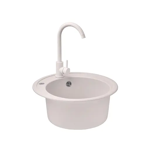 Кухонная мойка гранитная Kroner KRP Komposit COL-510 CV027406, Береза - фото 5