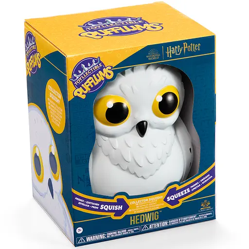 Игрушка антистресс Harry Potter Hedwig - Pufflums Сквиш (Гарри Поттер) 18,5 см - фото 5