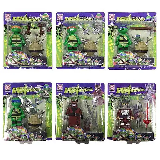 Герої Warriors Turtle Черепашки Ніндзя, висота 8 см, зброя (В асортименті) - фото 2