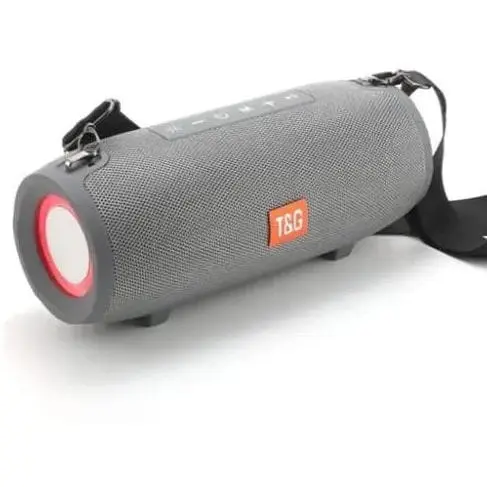 Портативная Bluetooth колонка T&G TG-322 беспроводная переносная колонка с влагозащитой Серый - фото 1