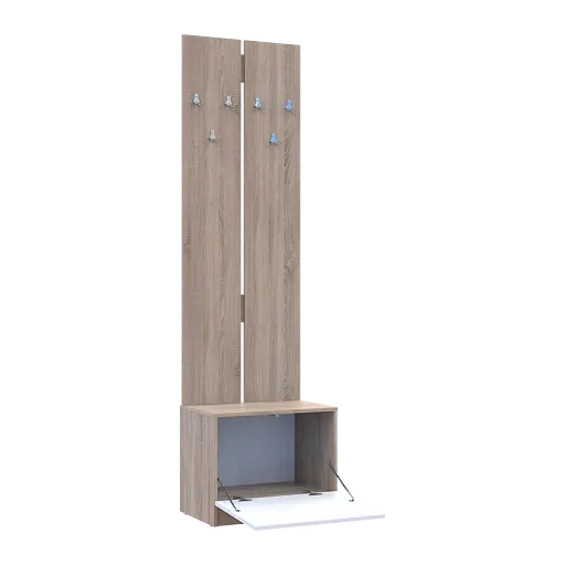 Вішалка з тумбою Doros Сола Дуб сонома ДСП 60х40х215 (44900346) - фото 4