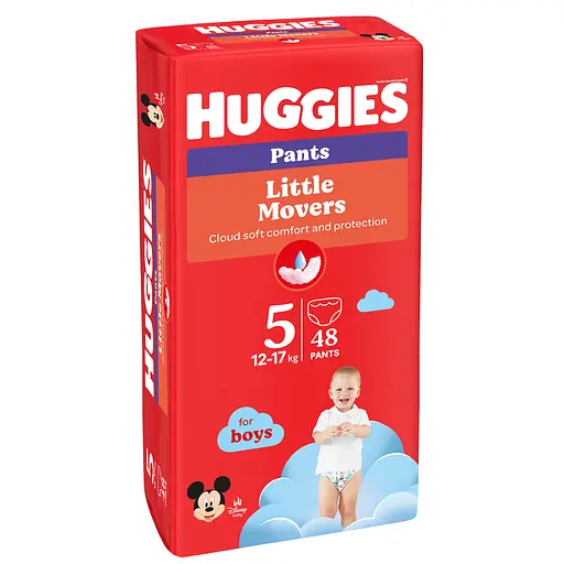 Уцінка. Підгузки-трусики для хлопчиків Huggies Little Movers Pants 5 (12-17 кг) 48 шт. - фото 3