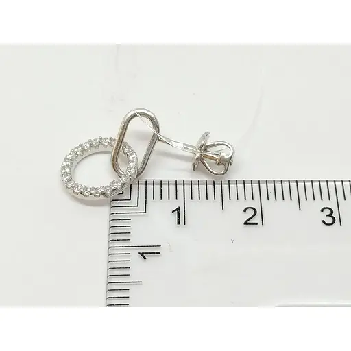 Срібні пуссети Qvaliz з фіанітами. 90200974 - фото 3