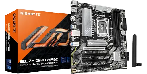 Материнська плата Gigabyte B860M DS3H Wi-Fi6E LGA 1851 (B860M DS3H WIFI6E)
