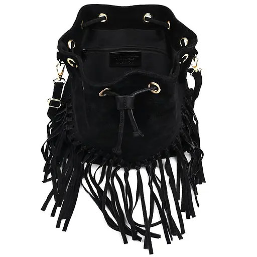 Женская замшевая сумка на плечо Firenze 25х26х13 см sum0028534 - фото 6