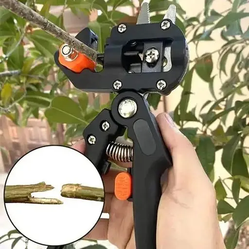 Секатор Titan grafting tool 3 профессиональный прищепный инструмент для прививки и обрезки ветвей деревьев растений кустарников - фото 7