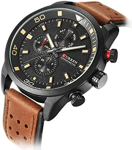 Годинник наручний Curren 8250 Brown Black (18686) - фото 2