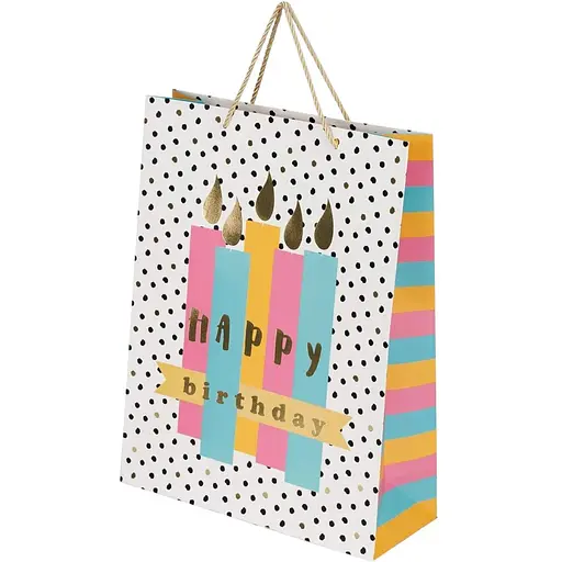 Пакет подарунковий Свічки DW0510X25 Різнокольоровий - фото 1