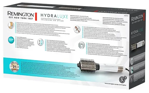 Фен-щетка Remington HydraLuxe, 1200 Вт, 3 режима, ионизация, холодный обдув, керамика, белый - фото 5