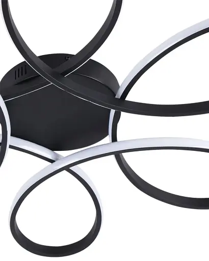 Люстра Goldlux 331823 Fiore XL LED 1x42W 4000K 5500Lm IP20 чорна - фото 2