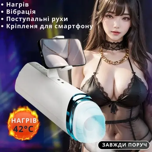 Мастурбатор чоловічий I’MCUM PulseMaster X з підігрівом та вібрацією (7970379617741) - фото 5