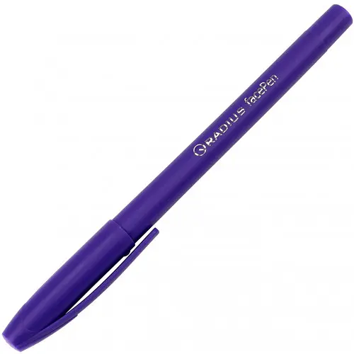 Ручка кулькова 7890PR Radius Face pen 0,7мм фіолетова - фото 1