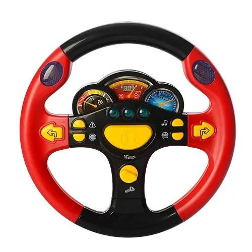 Музыкальная игрушка "Руль" Play Smart 7737 19 см Красный - фото 1