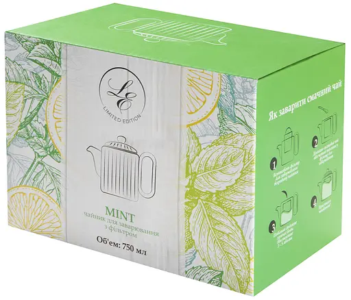 Заварник Limited Edition Mint керамический 750 мл мятный (B050024) - фото 4