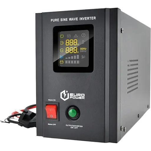 ИБП с правильной синусоидой Europower PSW-EPB2000TW24 (Мощность 1400 Вт) 20А, под внешнюю АКБ 24В, Q2