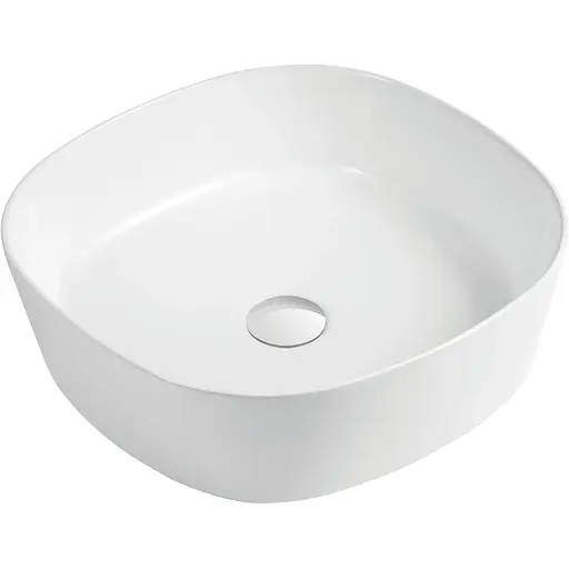 Умивальник накладний Imprese 44x44x13,5 см white i11057, Білий - фото 1