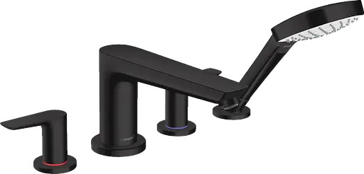 Смеситель для ванны Hansgrohe Talis E на 4 отверстия черный матовый 71748670 Черный матовый - фото 1