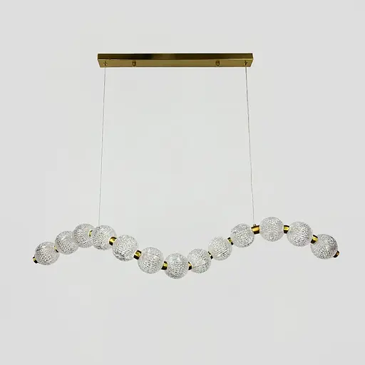 Светодиодный светильник PEARLIES с прозрачными рельефными шариками | Line F | Ст. MJ345-1000L AB - фото 1