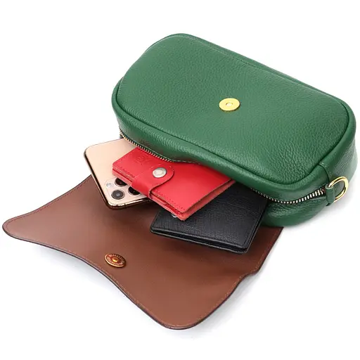 Жіноча шкіряна сумка Vintage 21х13х7 см sum0024762 - фото 6