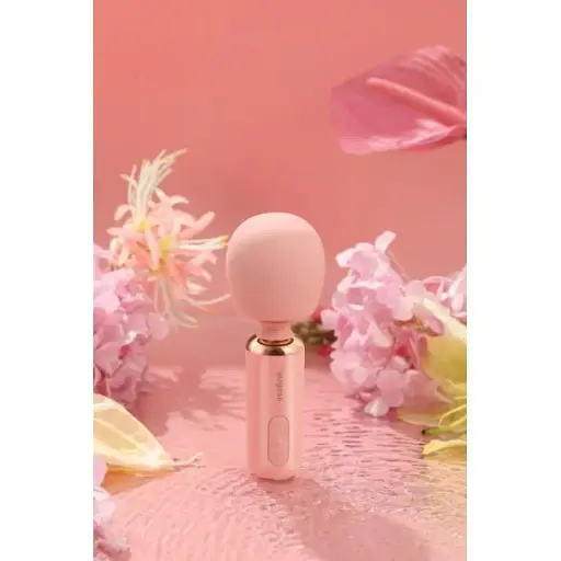 Вібромасажер Qingnan No.5 Powerful Mini Wand 18,3 см рожевий - фото 4