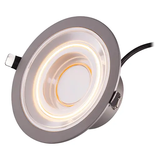 LEDVANCE Світильник даунлайт LED 8Вт 650Лм 2700K 166мм Decor Filament Downlight Echo алюміній - фото 5