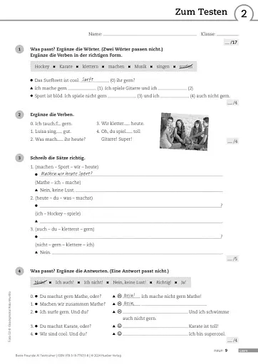 Beste Freunde A1. Testtrainer mit Audios online - фото 8