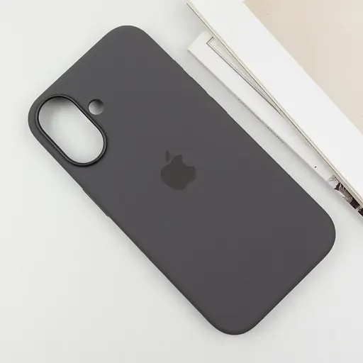 Чехол Epik Silicone case AAA с Magsafe и анимационной кнопкой для Apple iPhone 16 Plus 6.7 Stone Grey - фото 4