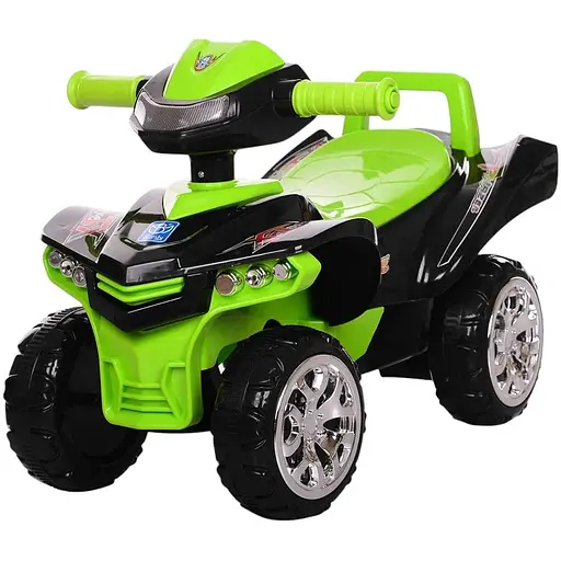 Каталка-толокар Bambi Racer M 3502-2-5 Муза, зі світловими ефектами, на батарейках, чорна-зелена