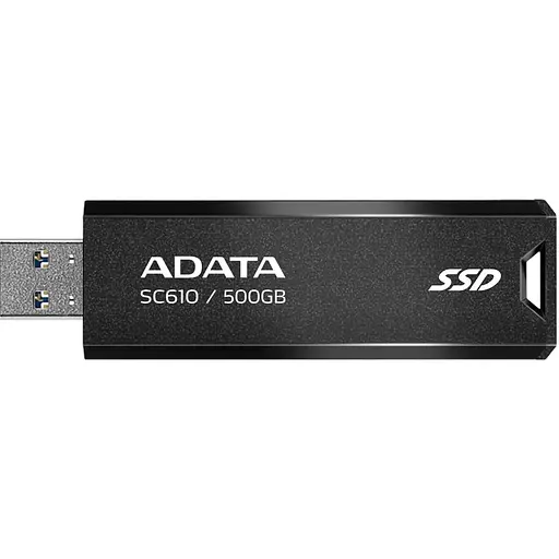 Накопичувач SSD Adata SSD накопичувач 500GB USB3.2 BLACK SC610-500G-CBK/RD (SC610-500G-CBK/RD) - фото 1