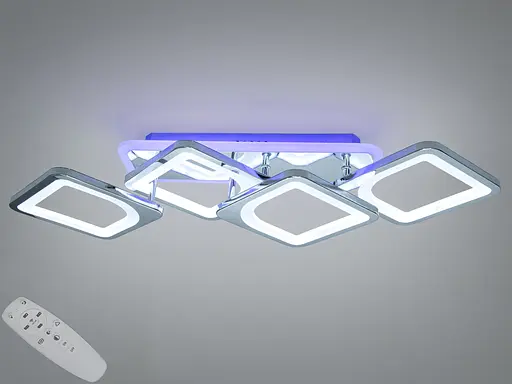 Стельова LED-люстра Diasha серія 8060 золота 70 Вт - фото 1