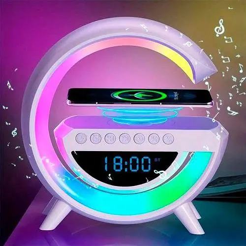 Ночник RGB BT-3401 светодиодный музыкальный смарт-ночник колонка 10 Вт - фото 2